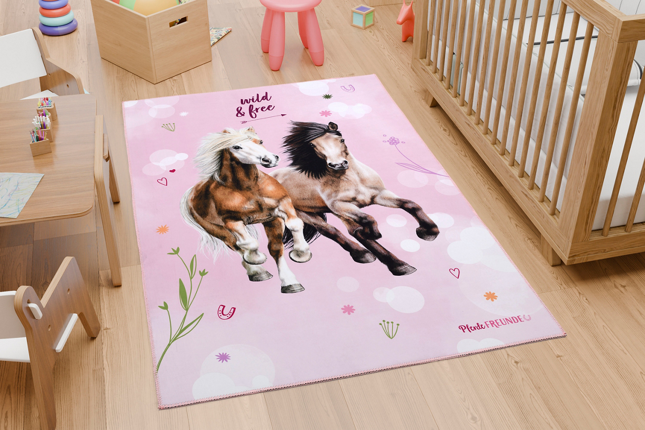  Kinderteppich Pferdefreunde 1