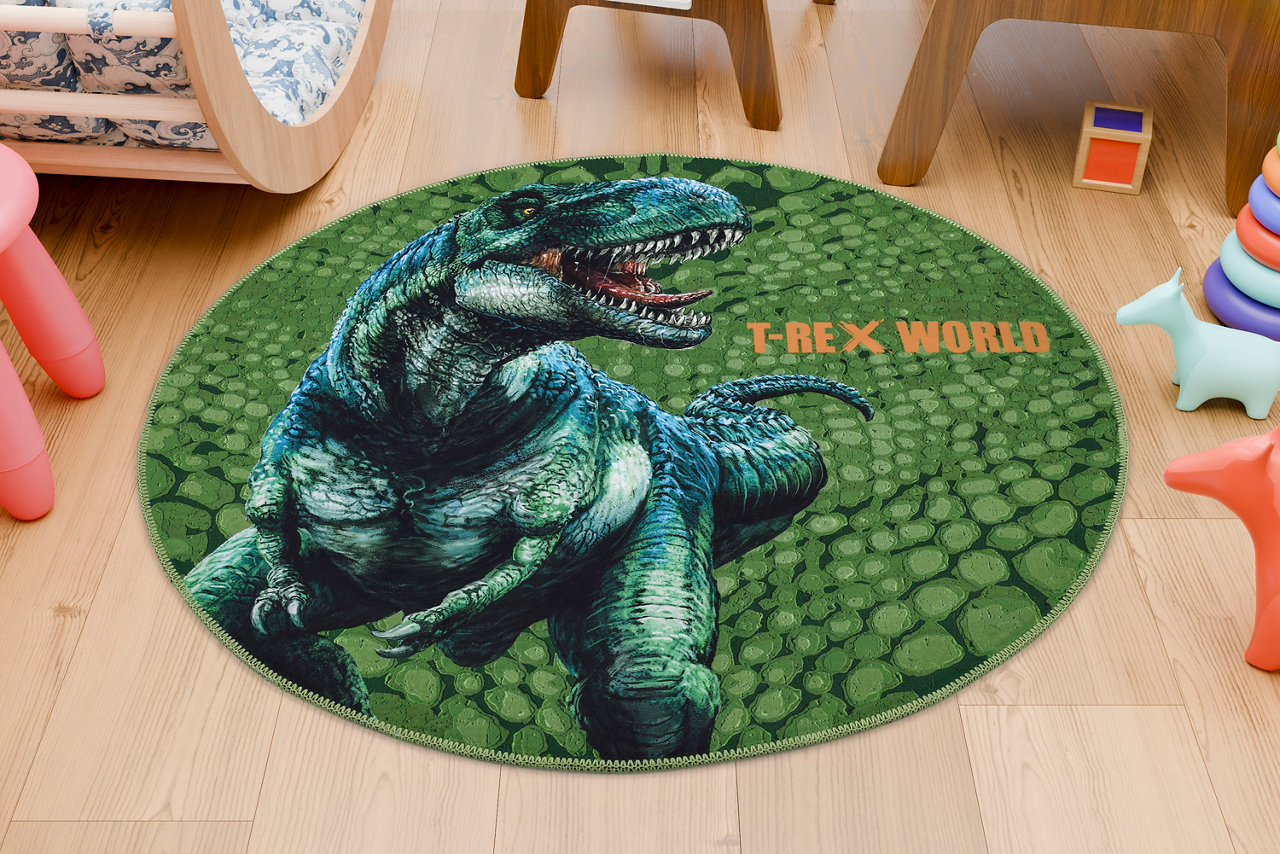  Kinderteppich T-Rex World 1