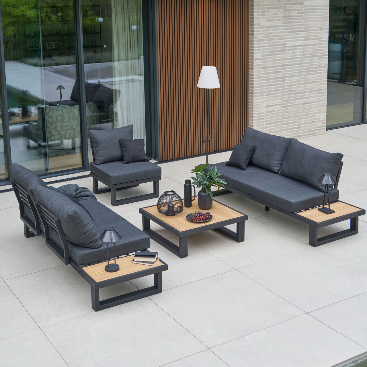  Garten-Ecksofa-Set Rosso