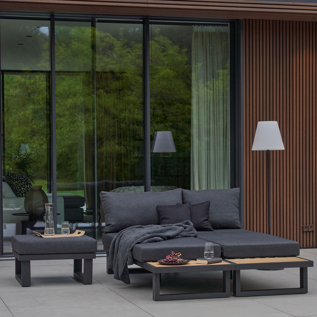  Garten-Ecksofa-Set Rosso