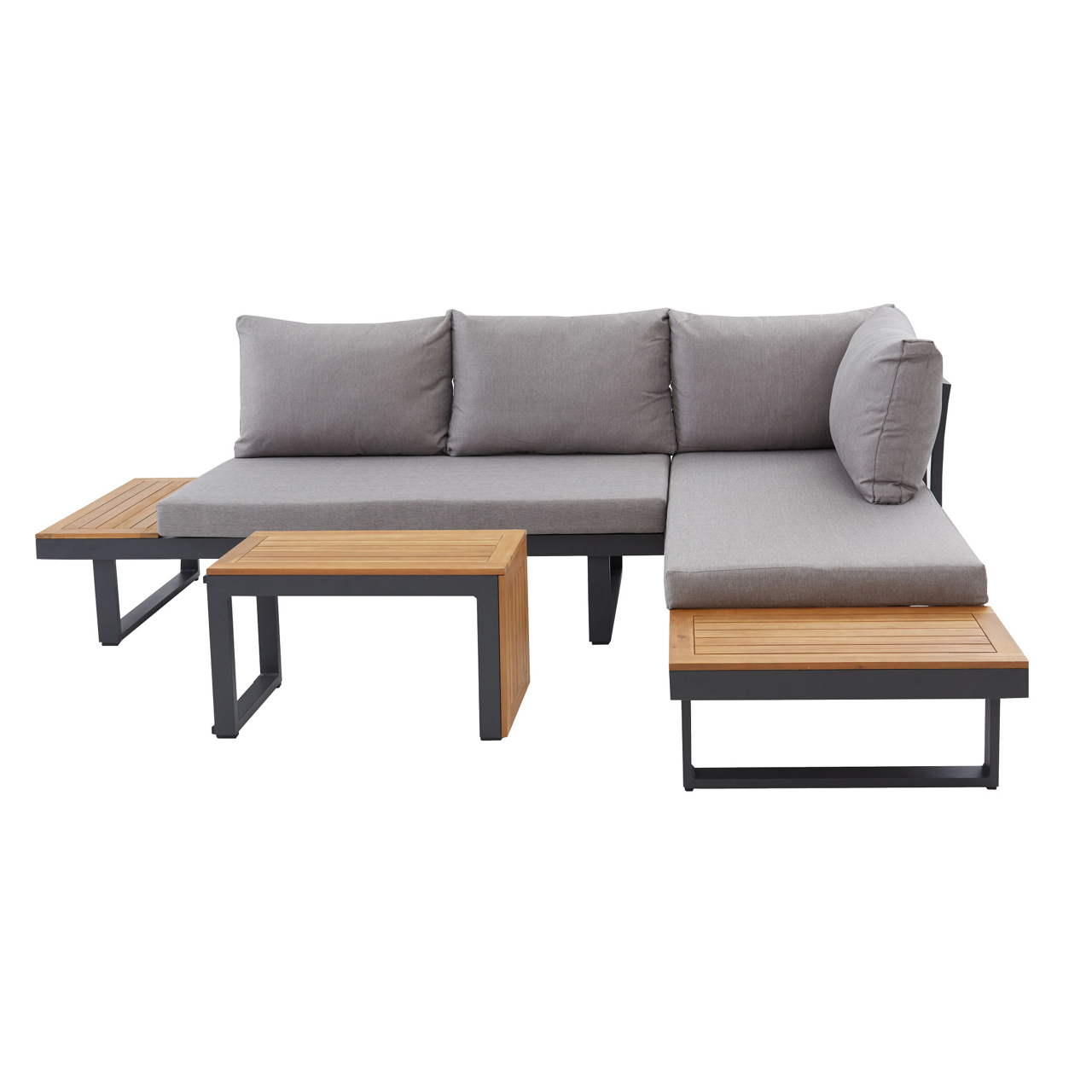 OUTDOOR Gartensofa-Set 3-tlg. RUNEI
