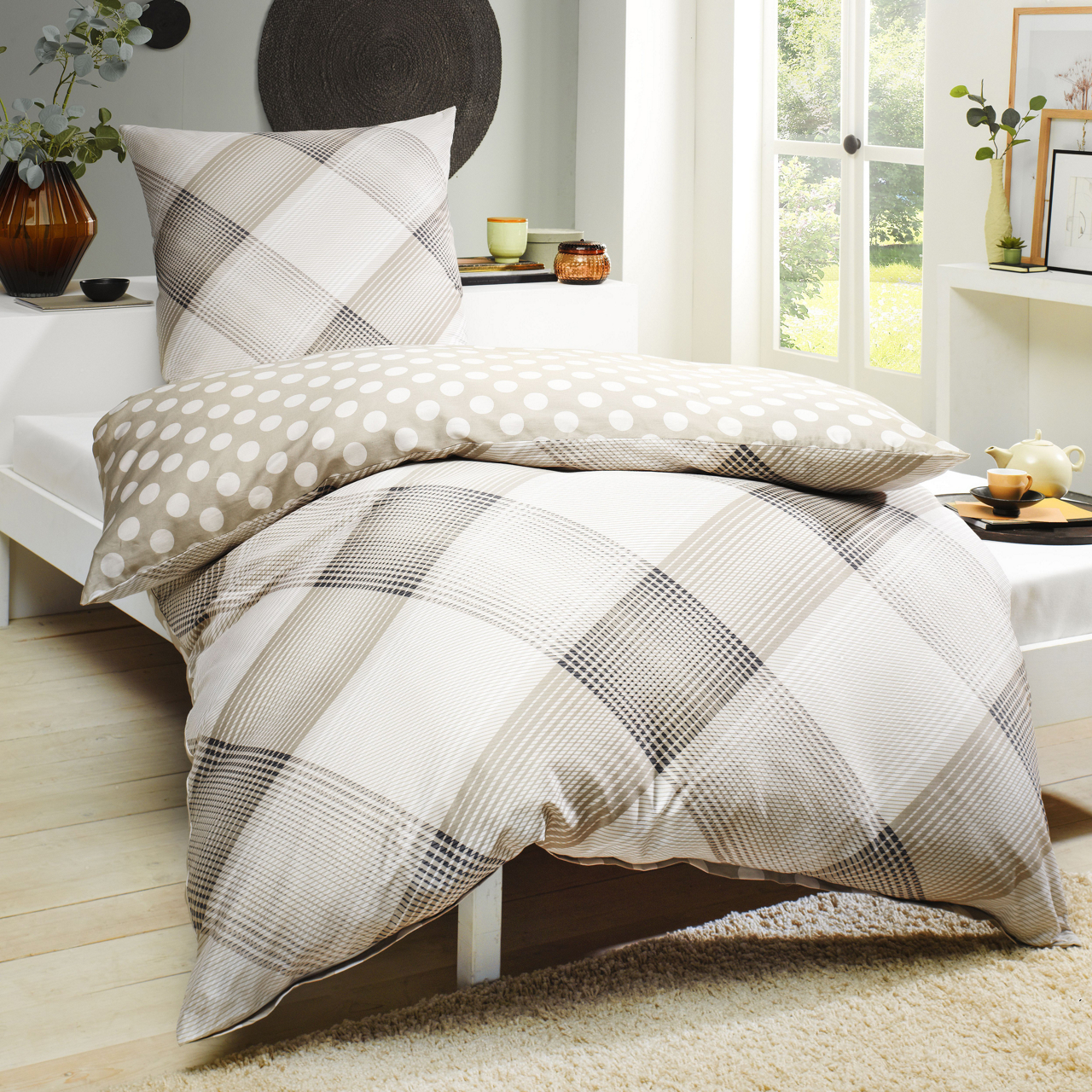 casaNOVA Satin Bettwäsche Alexis