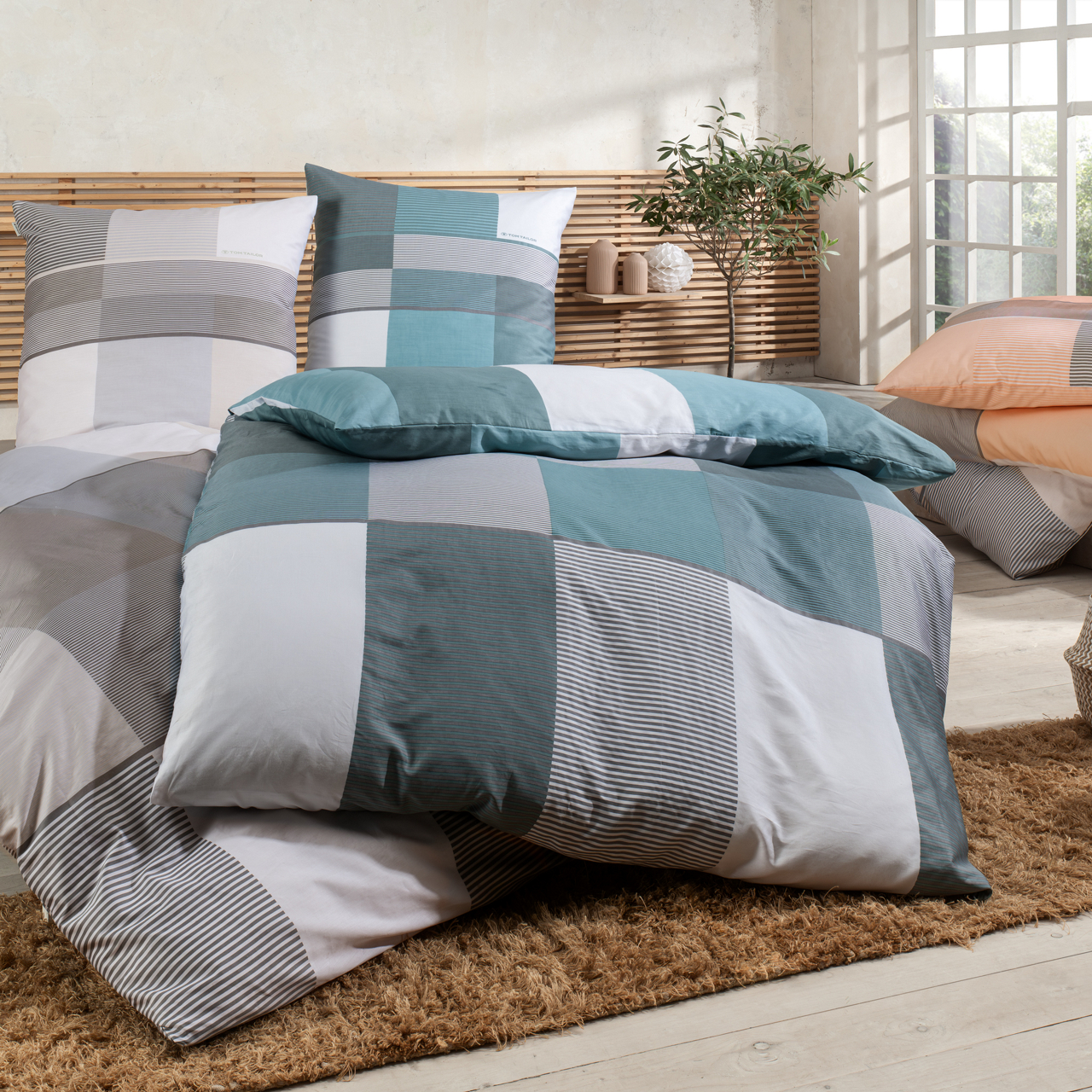 Tom Tailor Satin Bettwäsche Karo10054080050