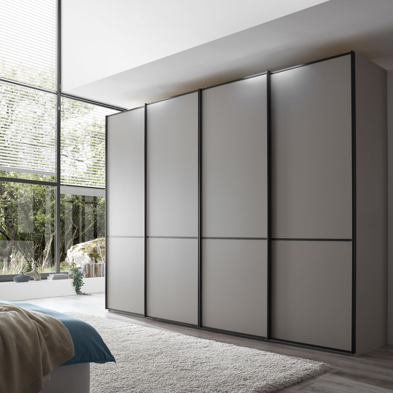  Schwebetürenschrank 4-türig Boston 1