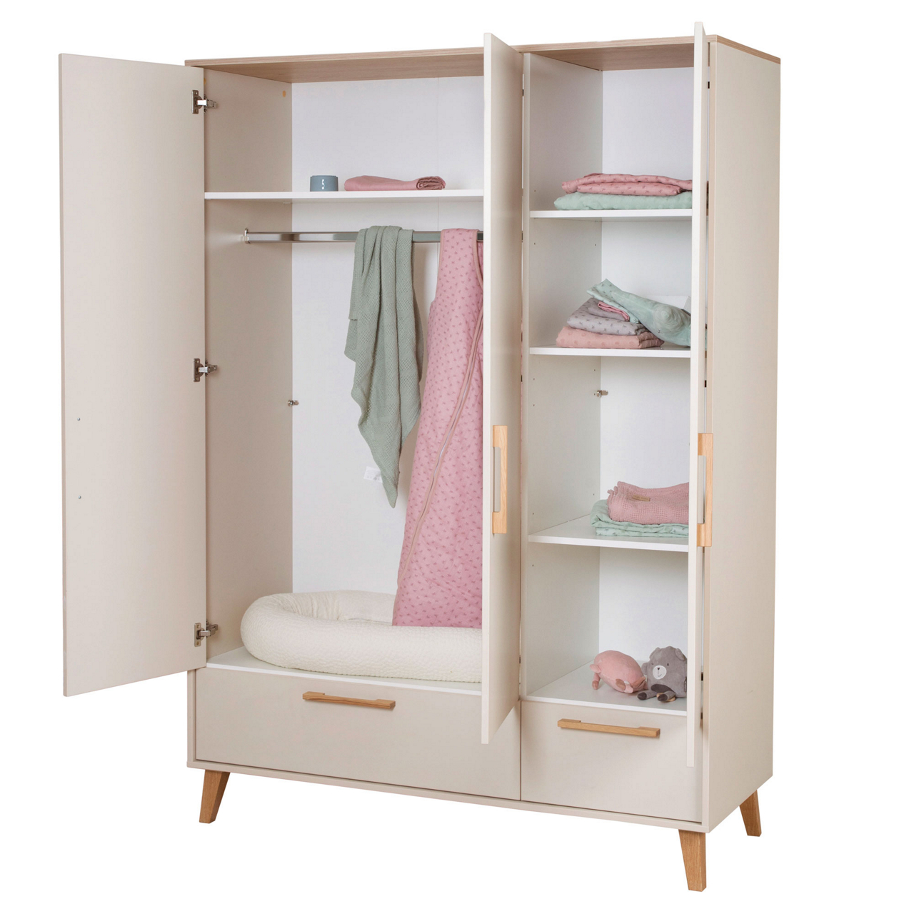  Kleiderschrank 3-türig Jil