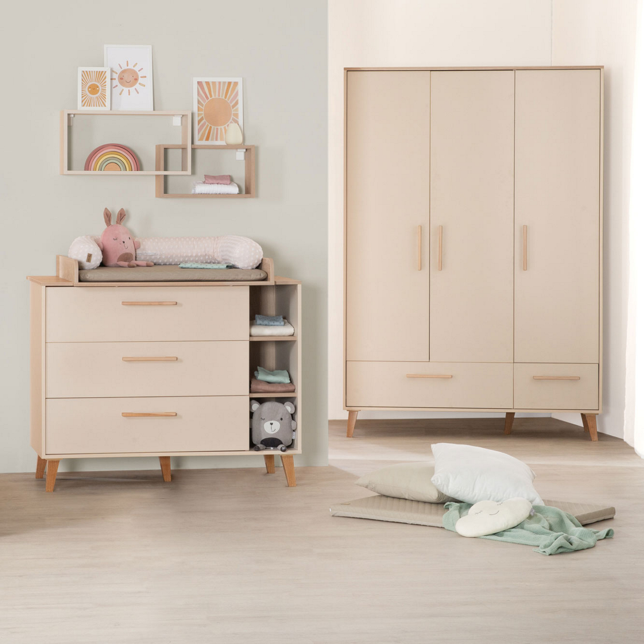  Kleiderschrank 3-türig Jil