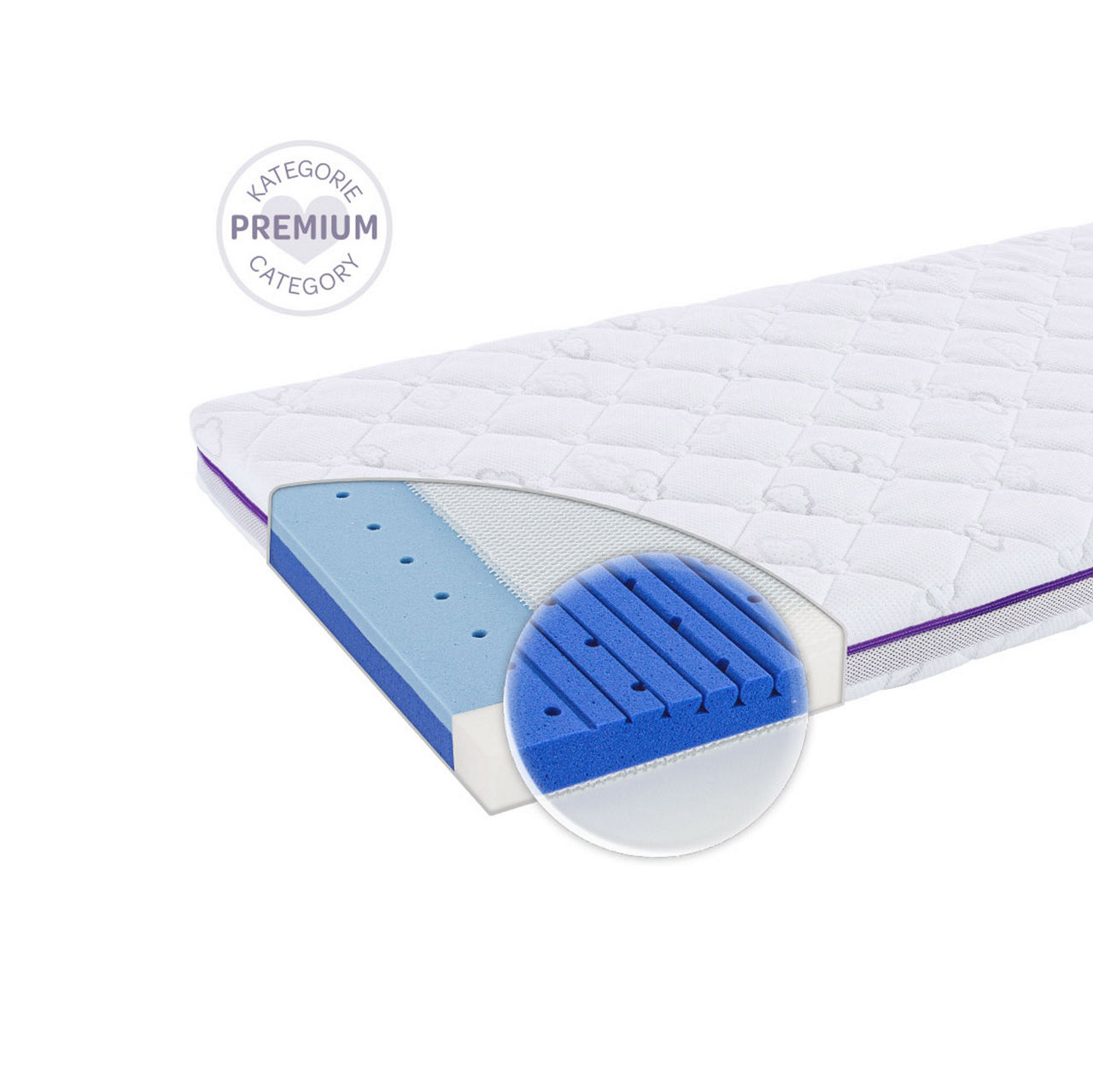 Träumeland Babymatratze Ozeanblau 1