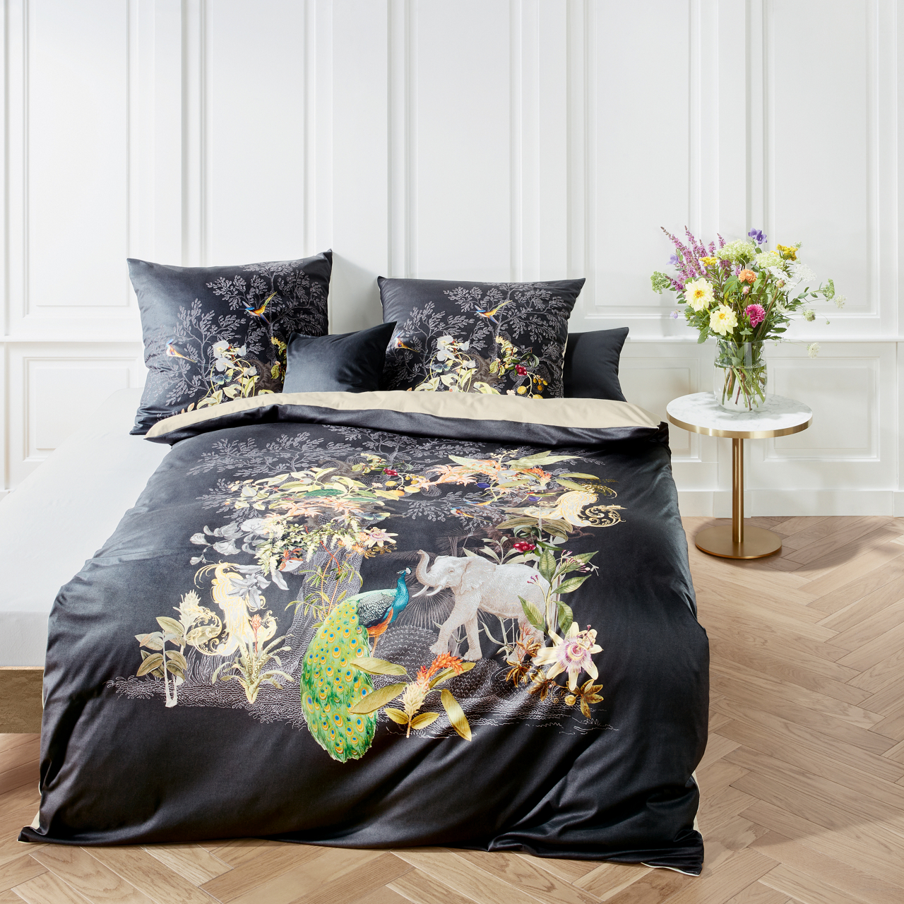 Fleuresse Interlock Jersey Bettwäsche Black Premium