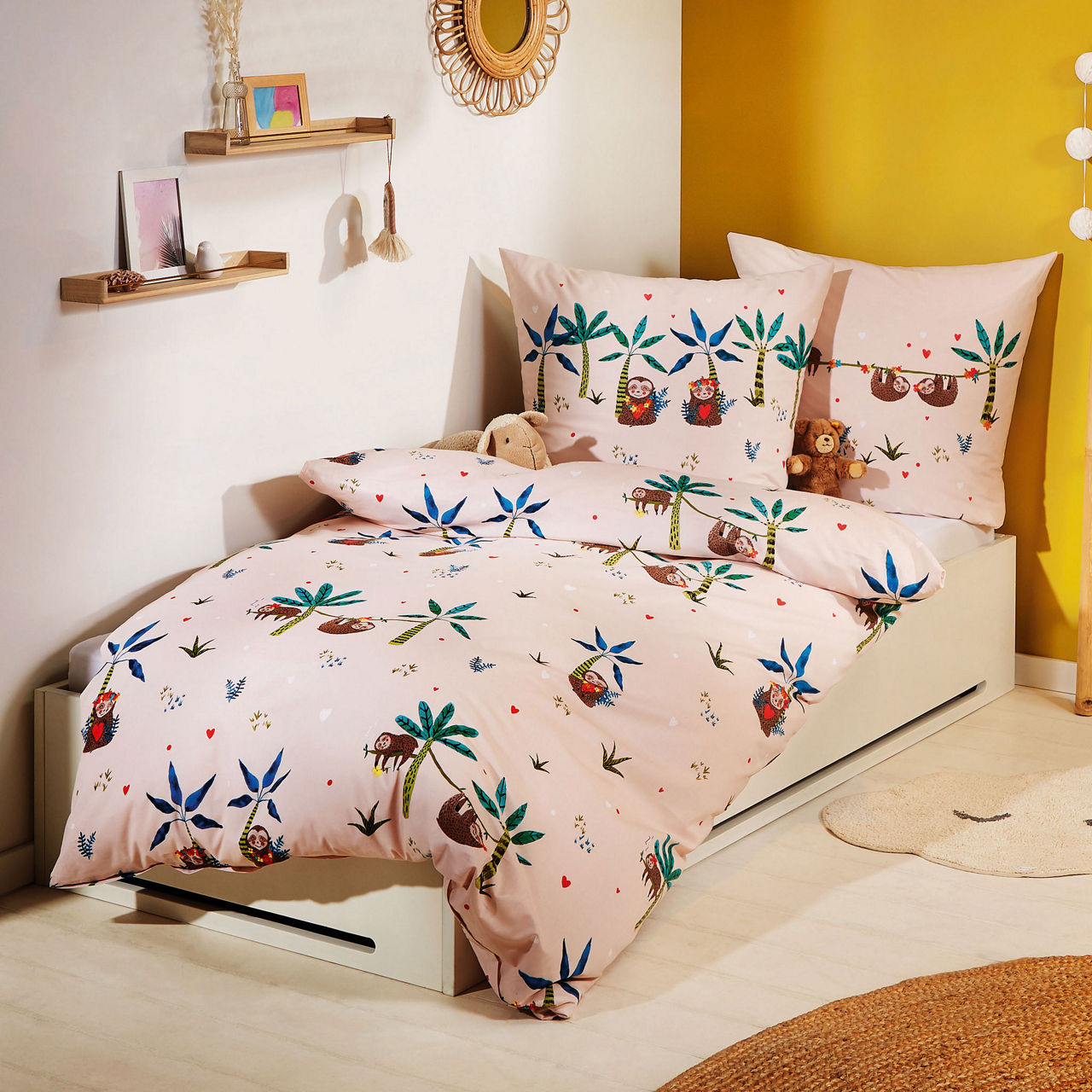  Linon Bettwäsche Verträumte Faultiere 1