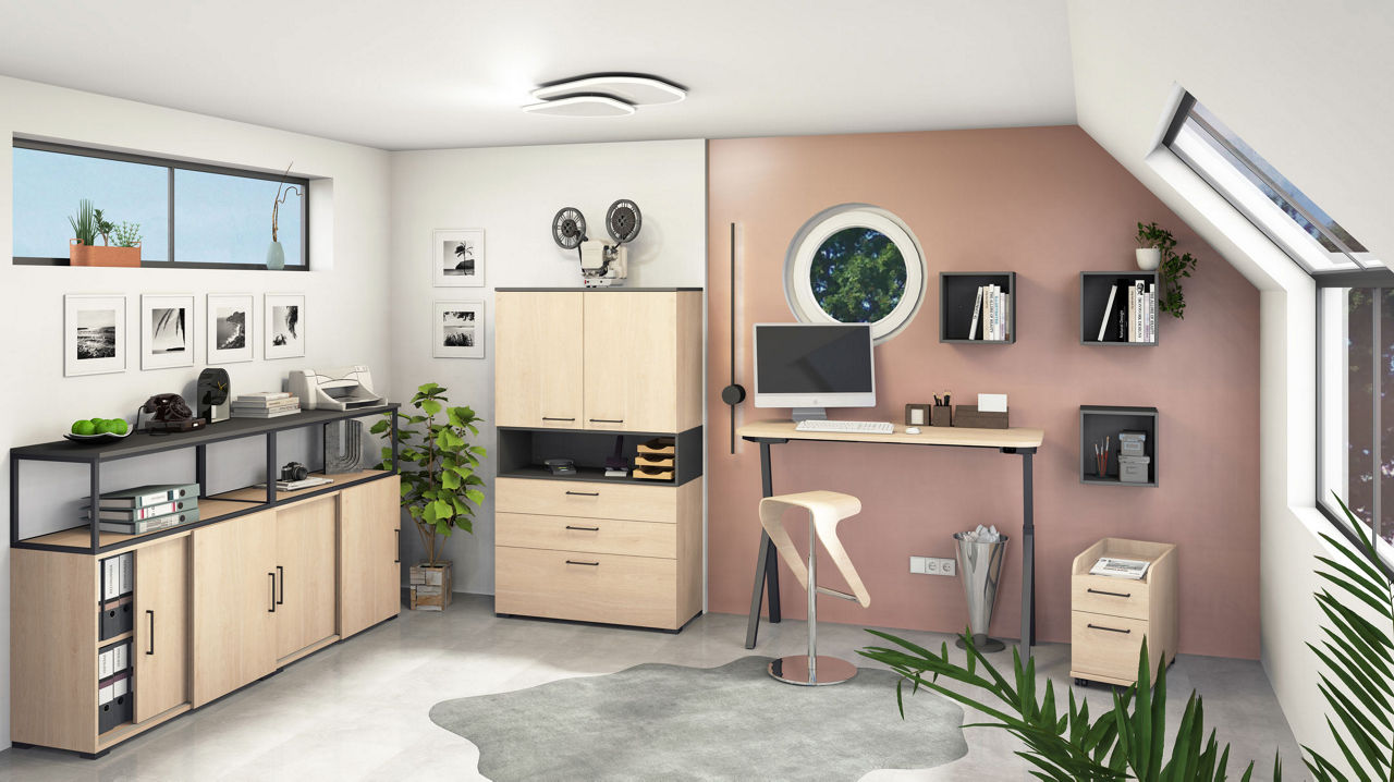  Schreibtisch inkl. Zubehör Flow 105 6