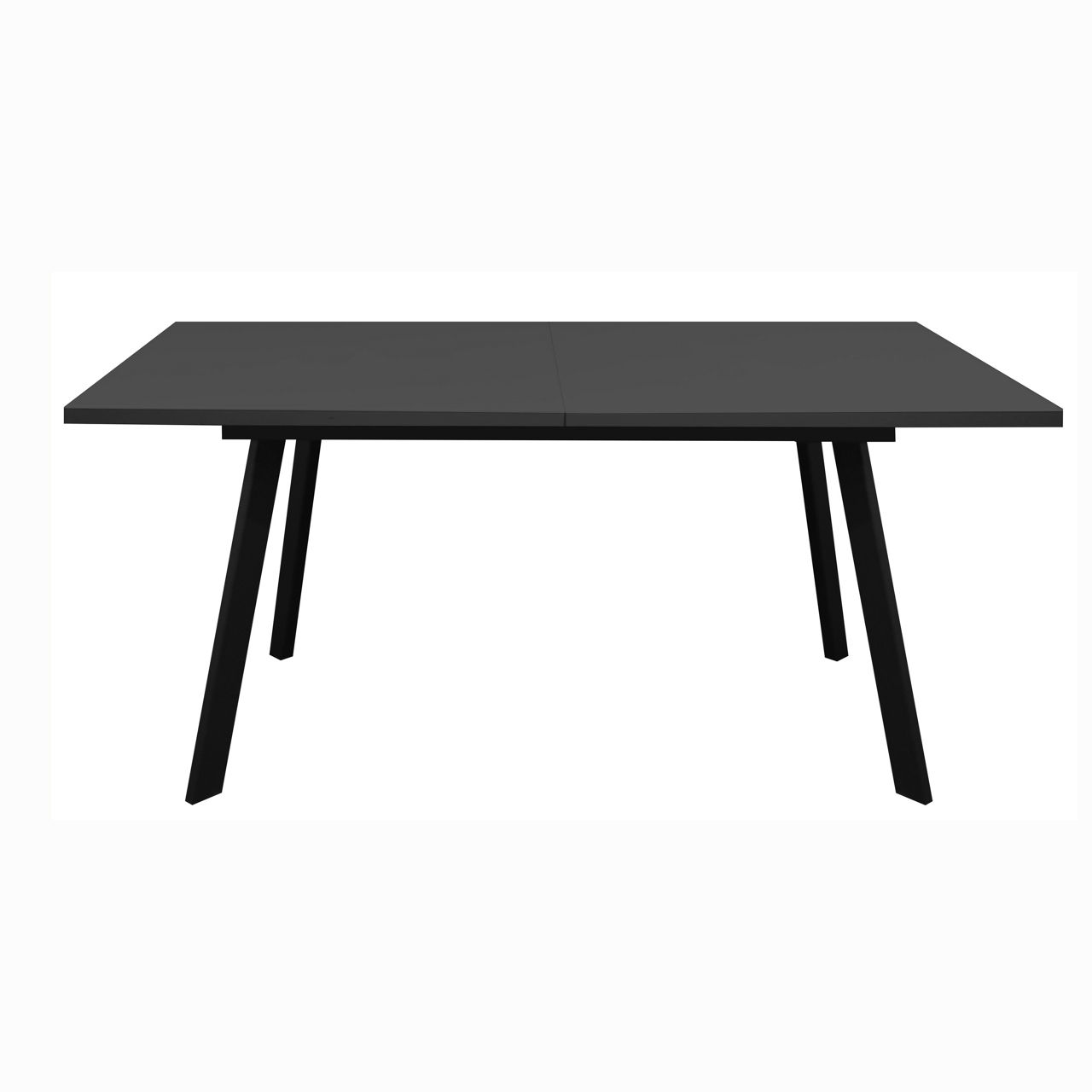 schwarz matt / Glas anthrazit glanz