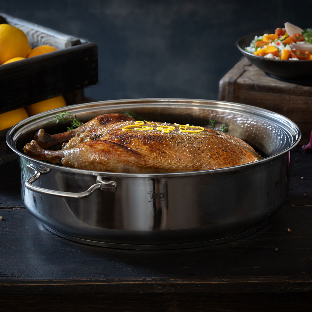  Bräter mit Grilleinsatz Bella Gusto 1