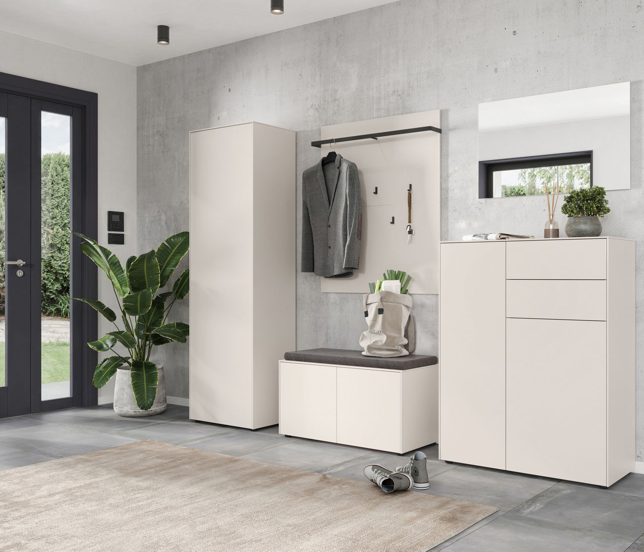  Garderobenschrank 1-türig FAKTA LOMENA 2