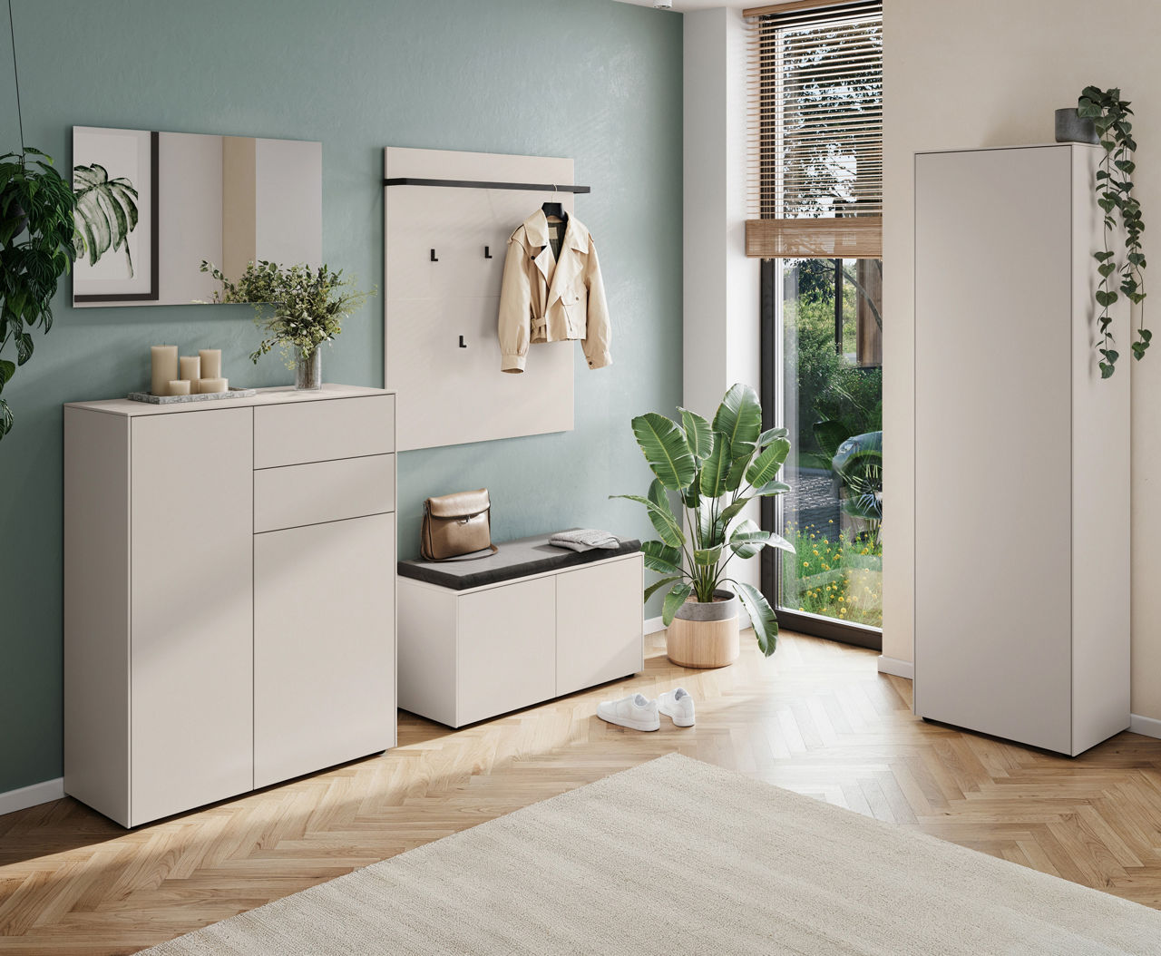  Schuhschrank 2-türig FAKTA LOMENA 3