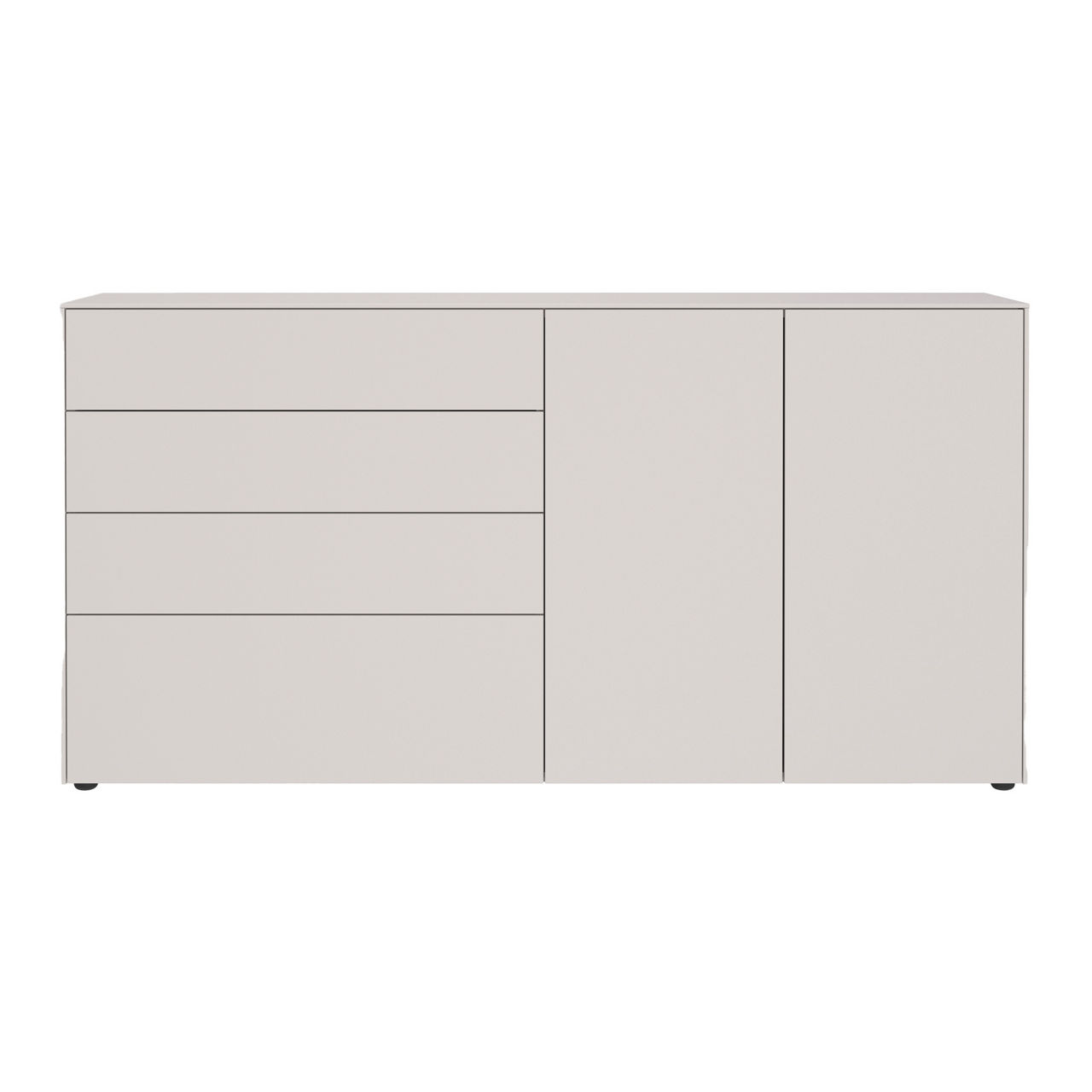  Kommode mit 2 Türen und 4 Schubkästen FAKTA LOMENA 1