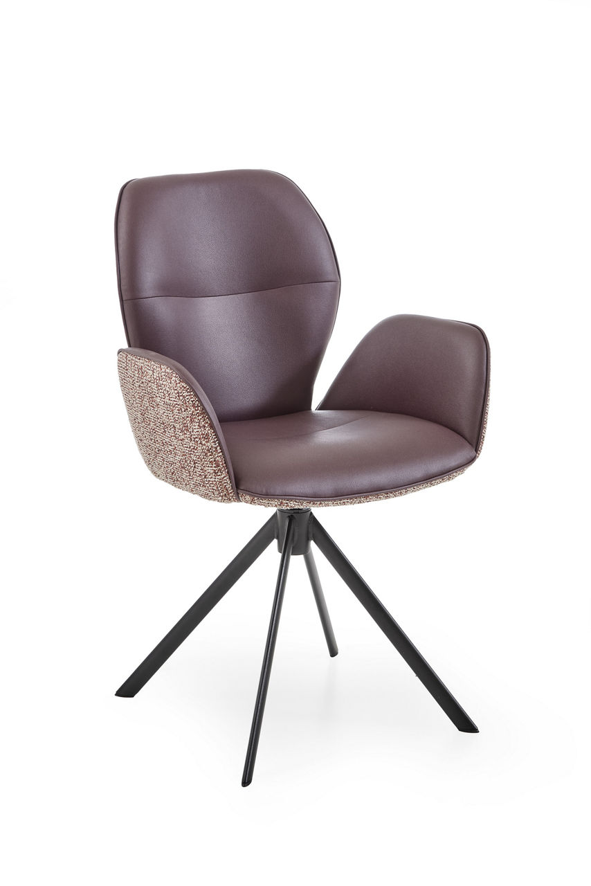 Bezug Puente aubergine / Sitzflächen Nube aubergine / Gestell Schwarz