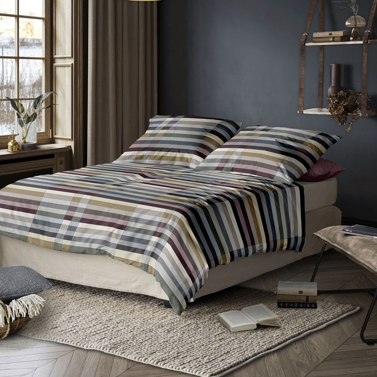  Satin Bettwäsche Wave 1