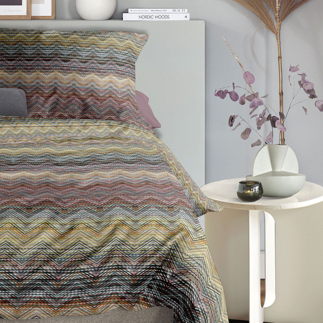  Satin Bettwäsche Wave 1