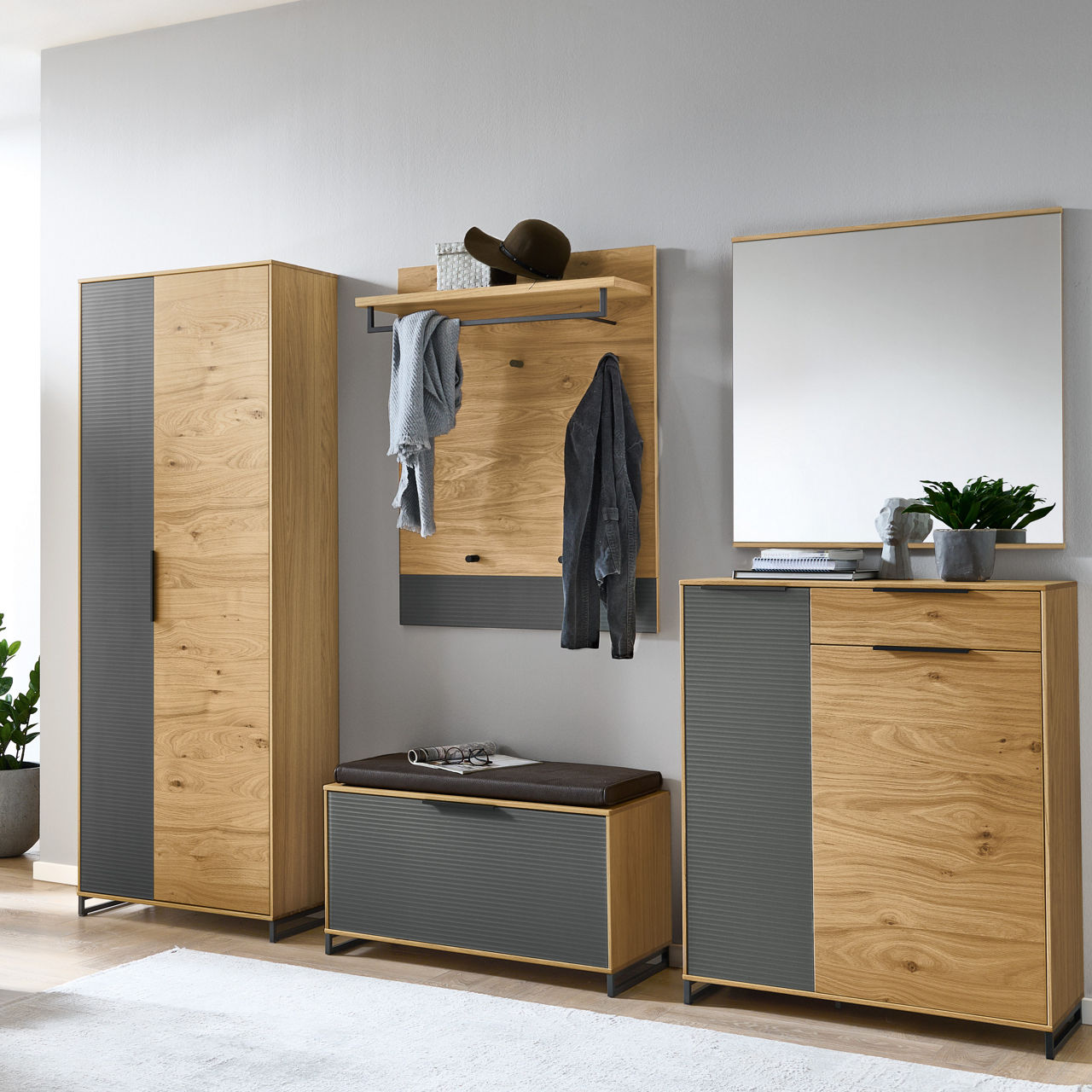 MONDO Garderobenbank Aralia 2