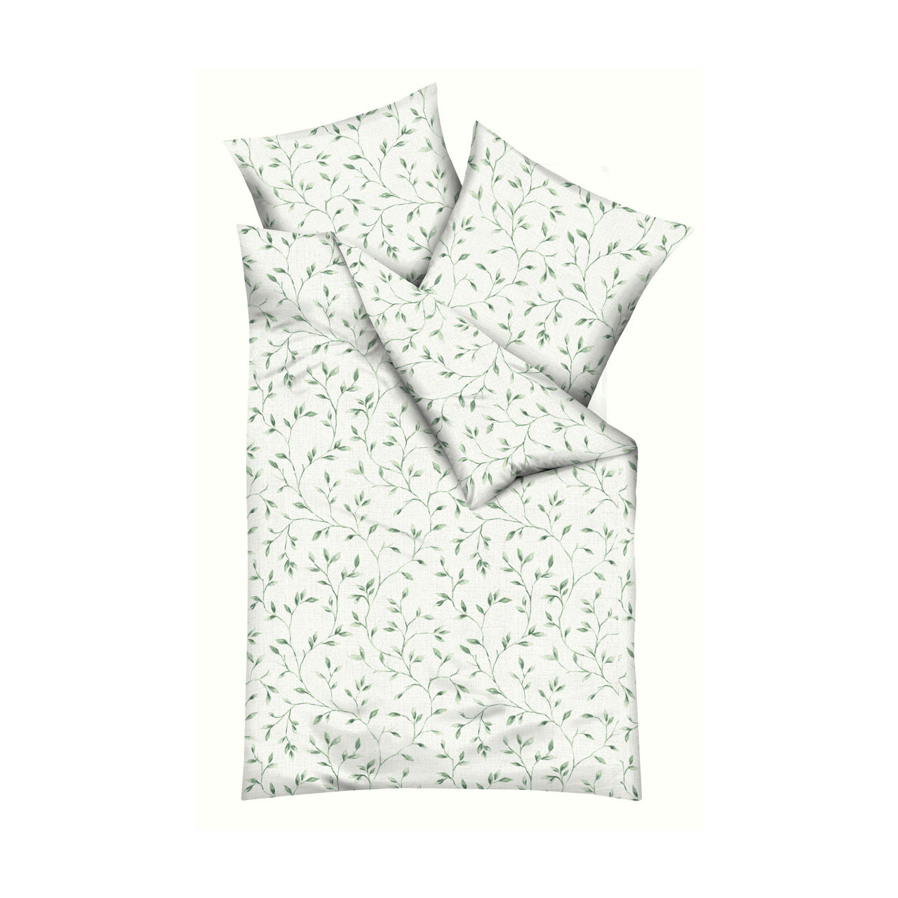  KUKM Musselin Bettwäsche Leaf
