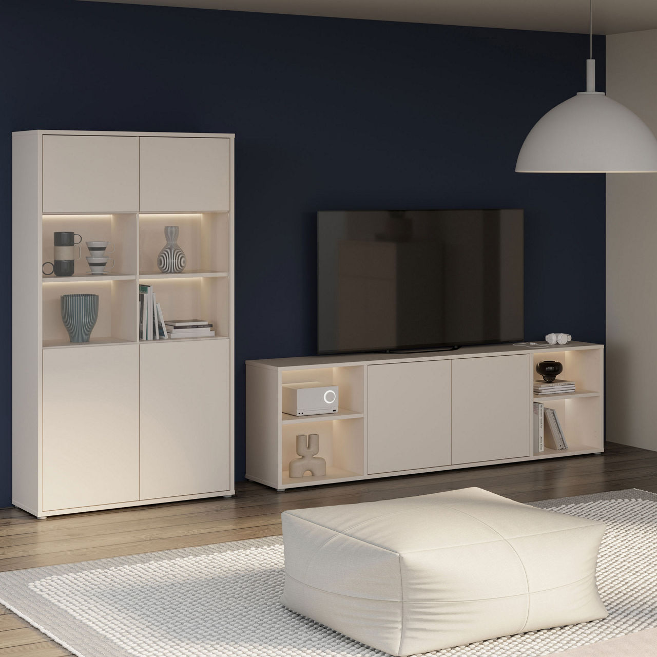  TV-Unterschrank mit 2 Türen und 2x2 Fächern Alice Springs 3