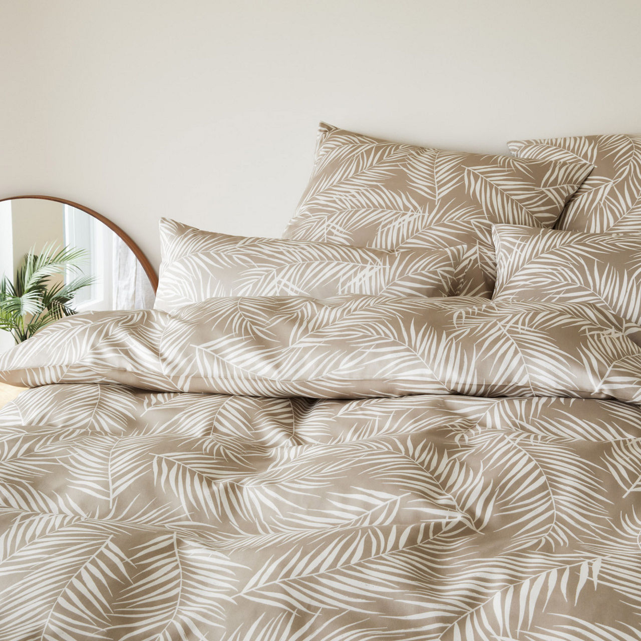  Mako-Satin Bettwäsche Maison Leaves 1