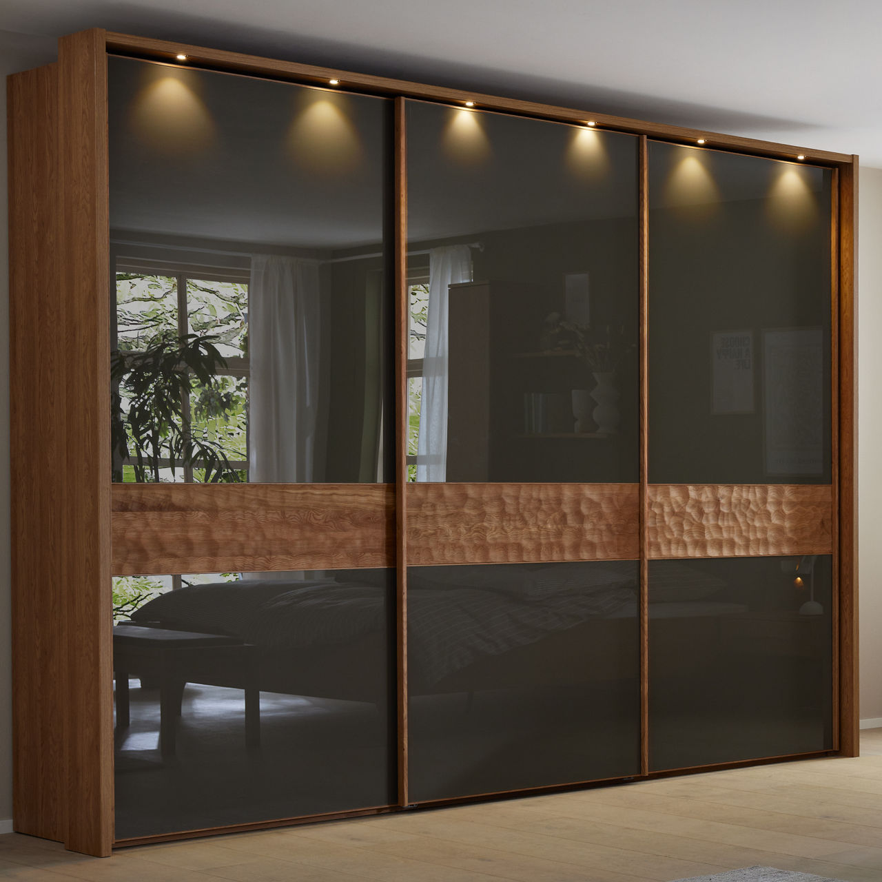 MONDO NATUR Schwebetürenschrank 3-türig Paolo 1