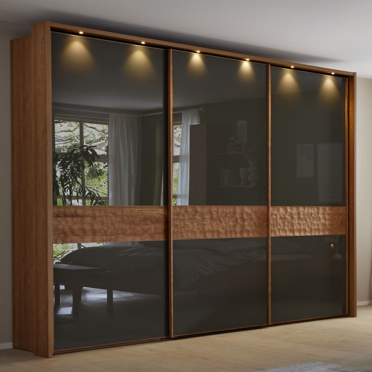 MONDO NATUR Passepartout-Rahmen mit Power-LED-Beleuchtung und Stollenbeleuchtung Paolo 2