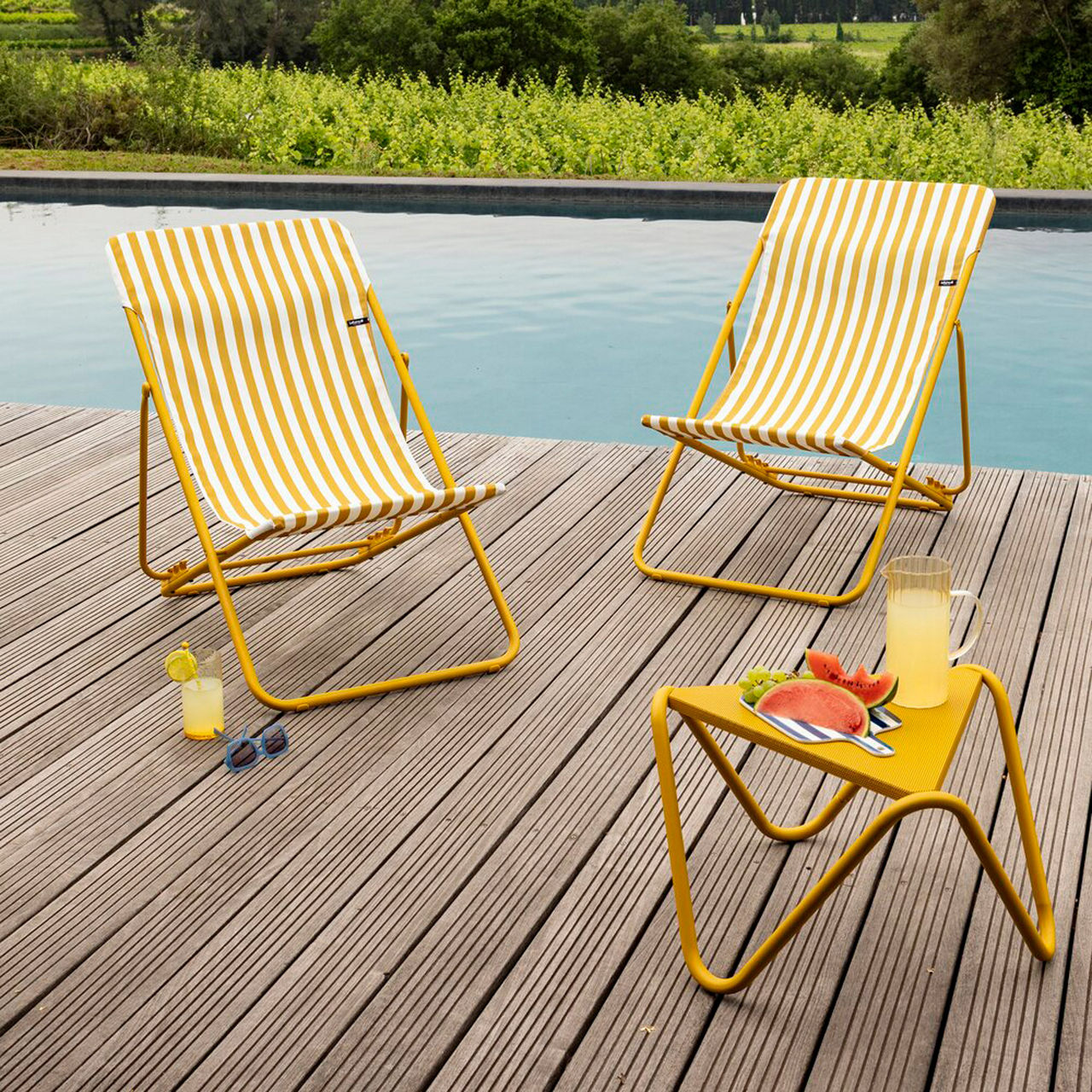 Lafuma Mobilier Liegestuhl MAXI TRANSAT 1