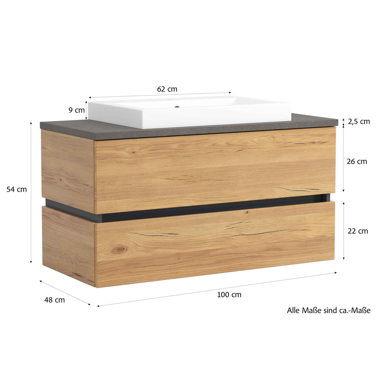 VITO Waschtisch-Kombination Caribu 3