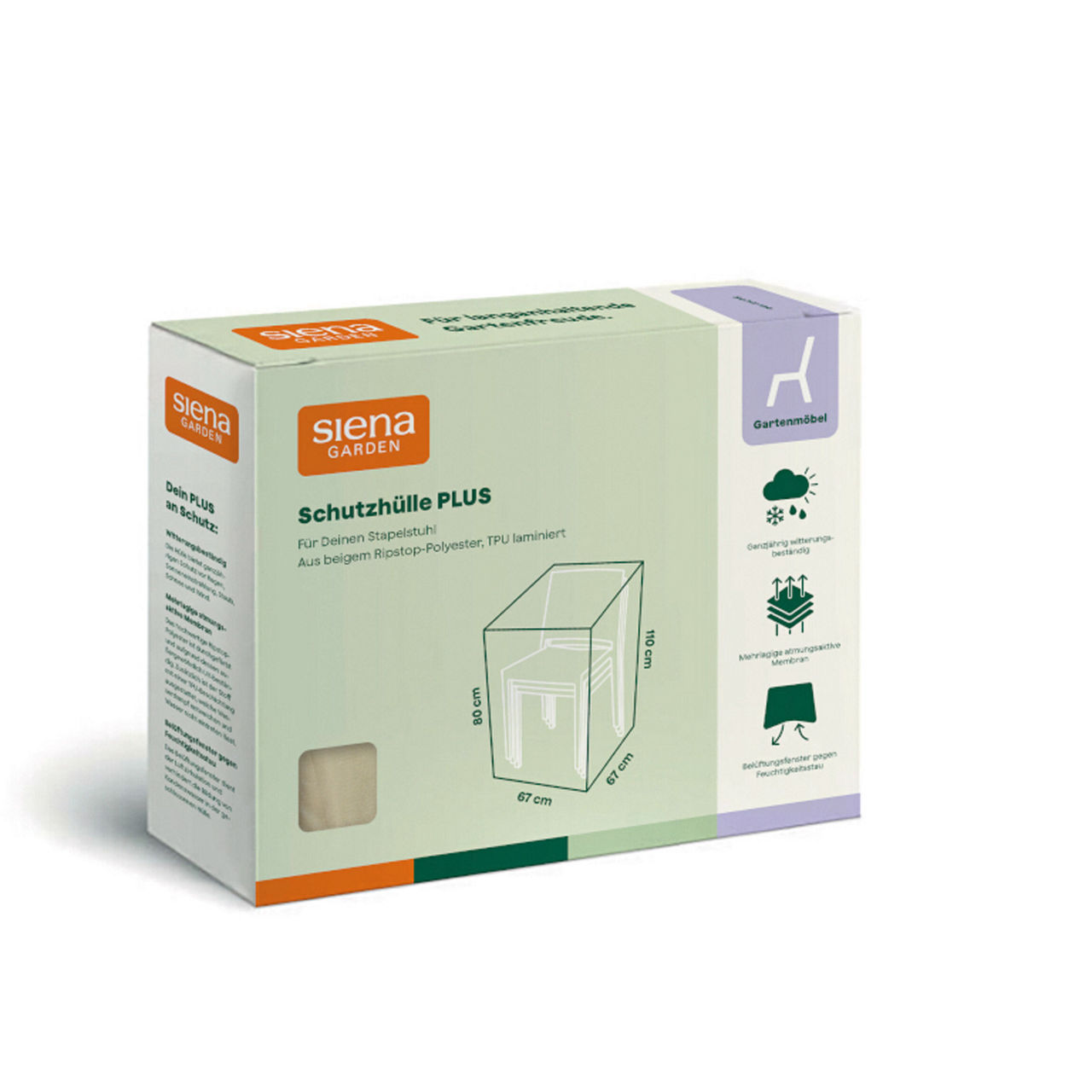 SIENA GARDEN Stapelstuhlhülle Stapelstuhlhülle undefined