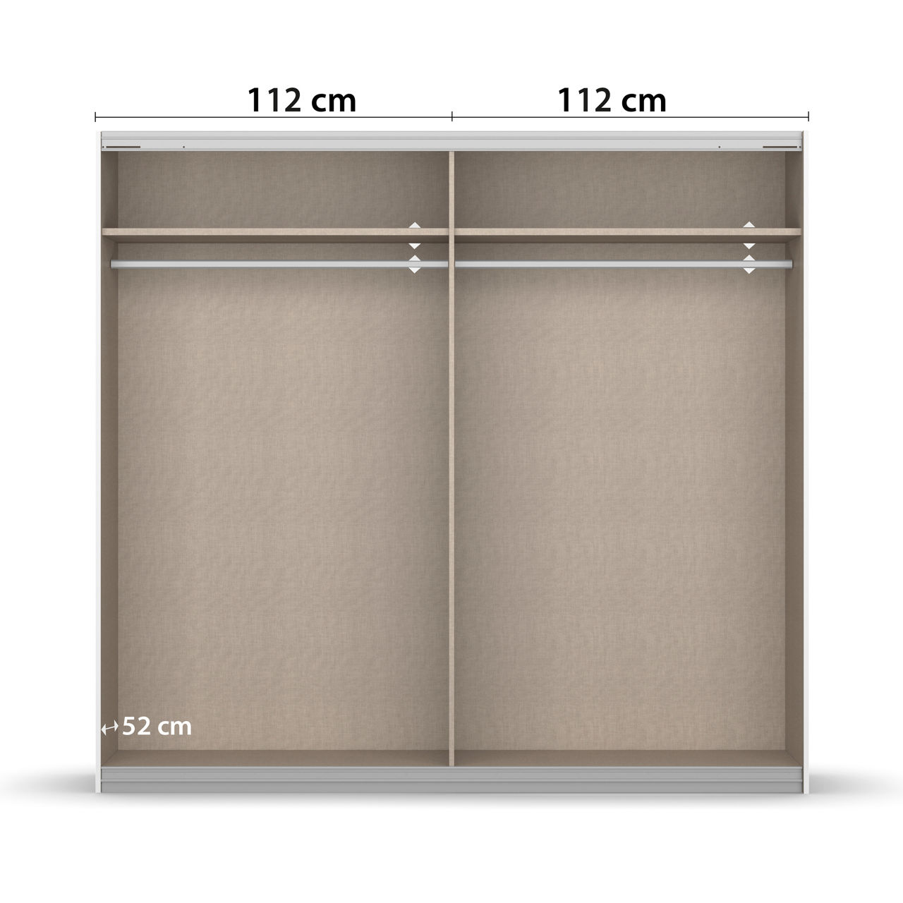  Schwebetürenschrank 2-türig Apollon 2