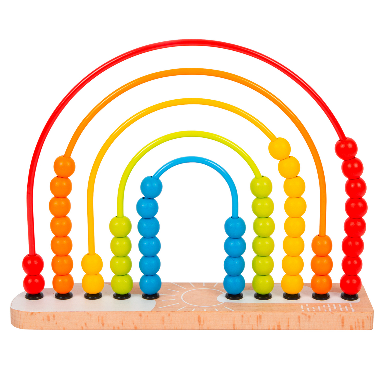  Motorikschleife mit Abakus Regenbogen  1