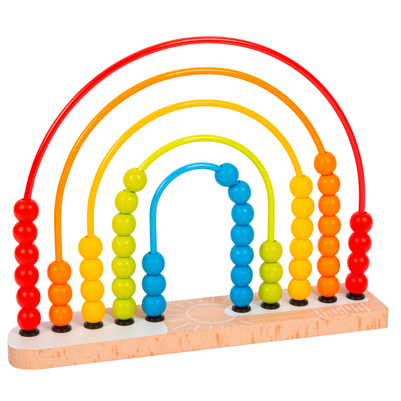  Motorikschleife mit Abakus Regenbogen  2