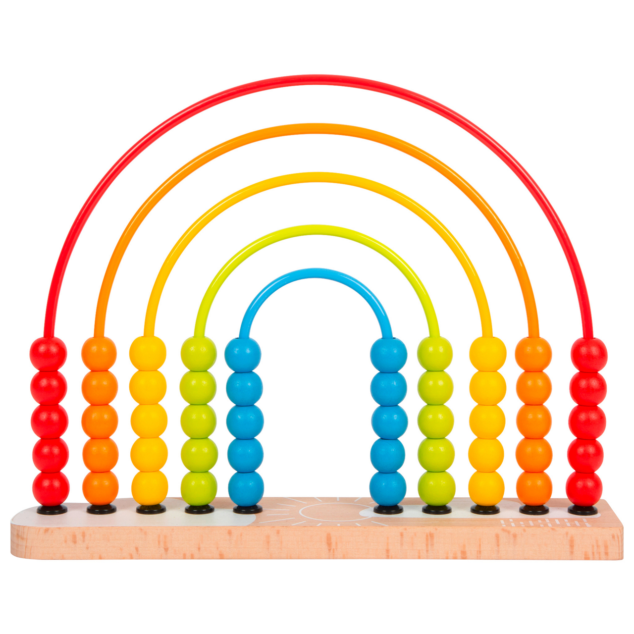  Motorikschleife mit Abakus Regenbogen  3