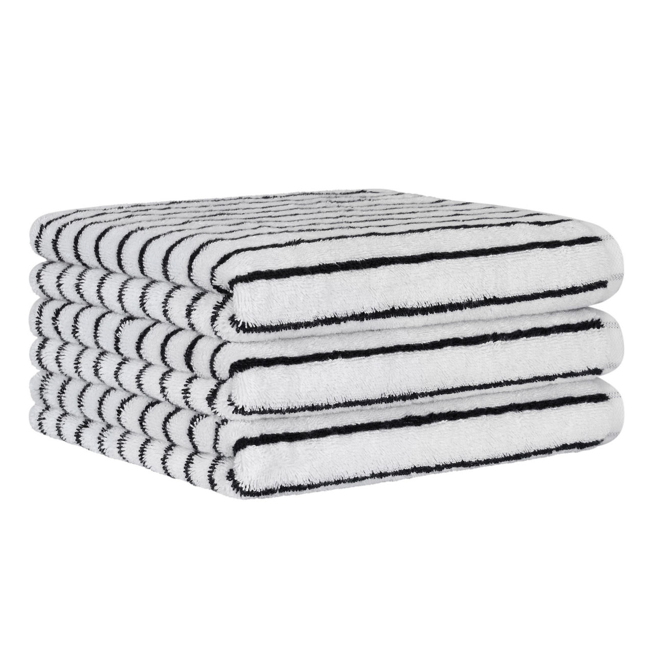  Handtuch Black&White Streifen 2