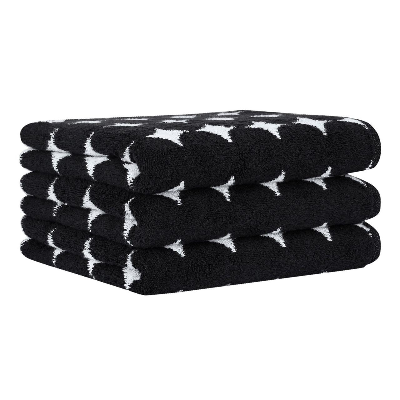  Handtuch Black&White Bubbles 3