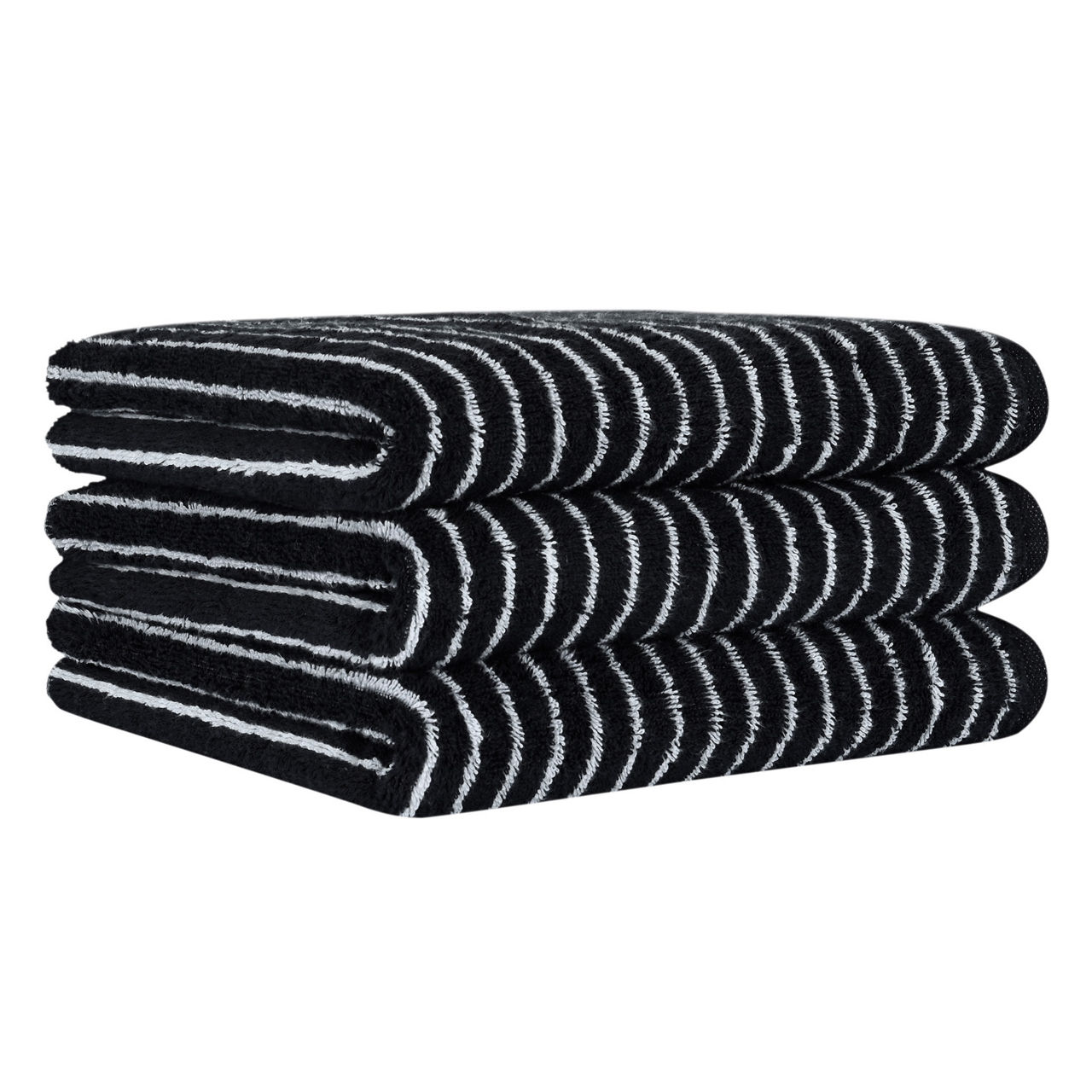  Duschtuch Black&White Ringel 3