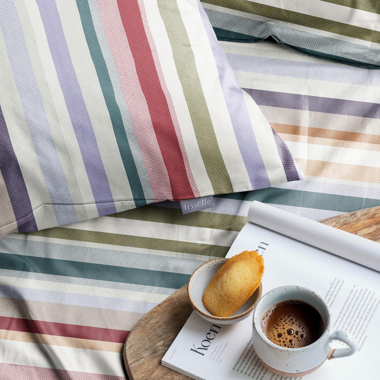 Irisette Blue Line Mako-Satin Bettwäsche Wave 3