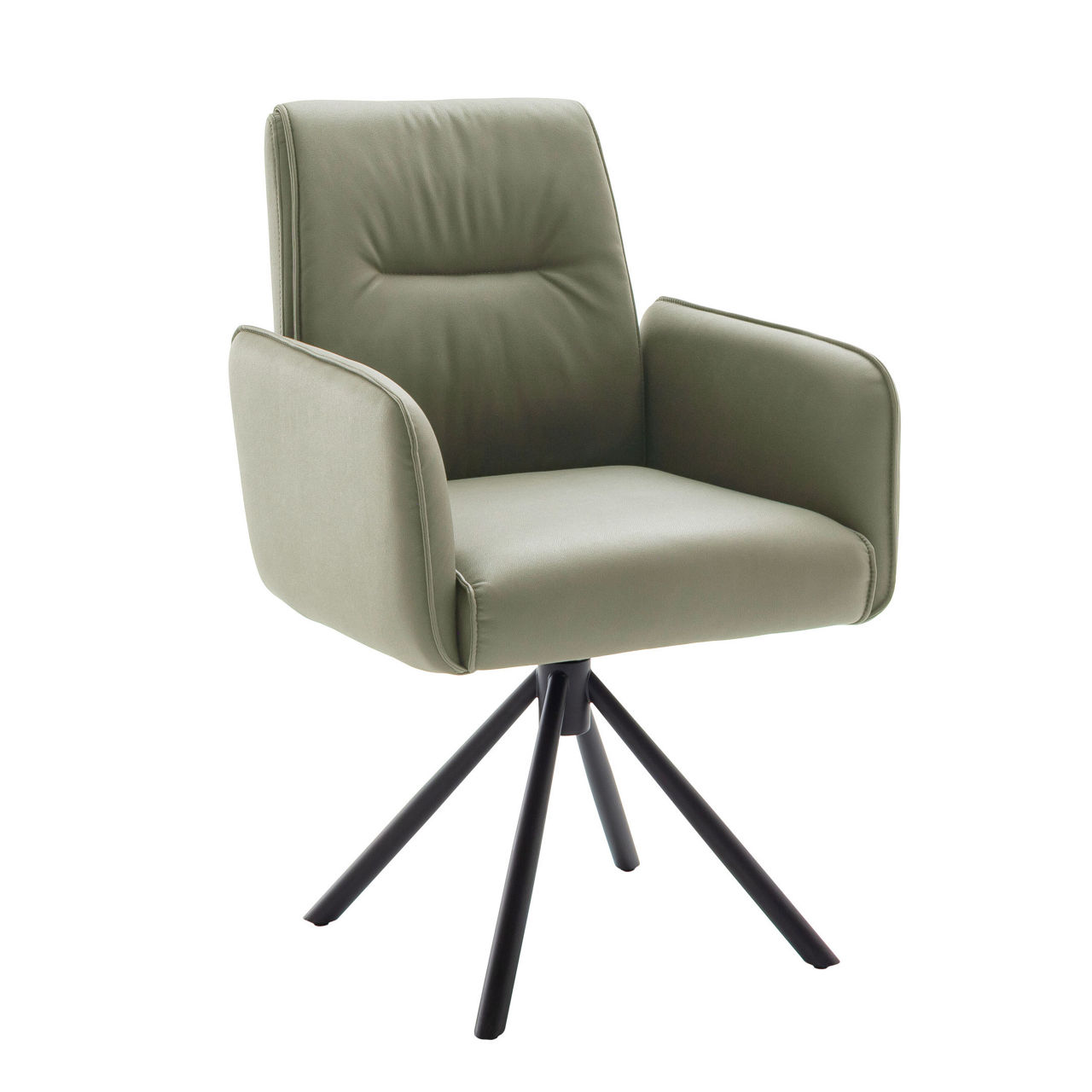 Bezug Mikrofaser olive / Gestell schwarz matt