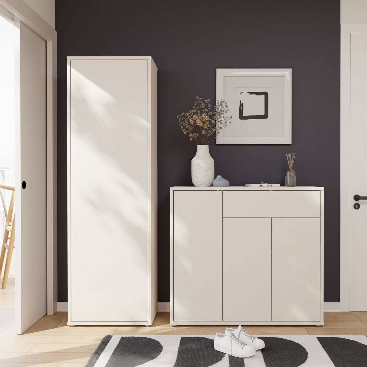  Schuhschrank mit 3 Türen, 1 Schubkasten ALICE SPRINGS 4