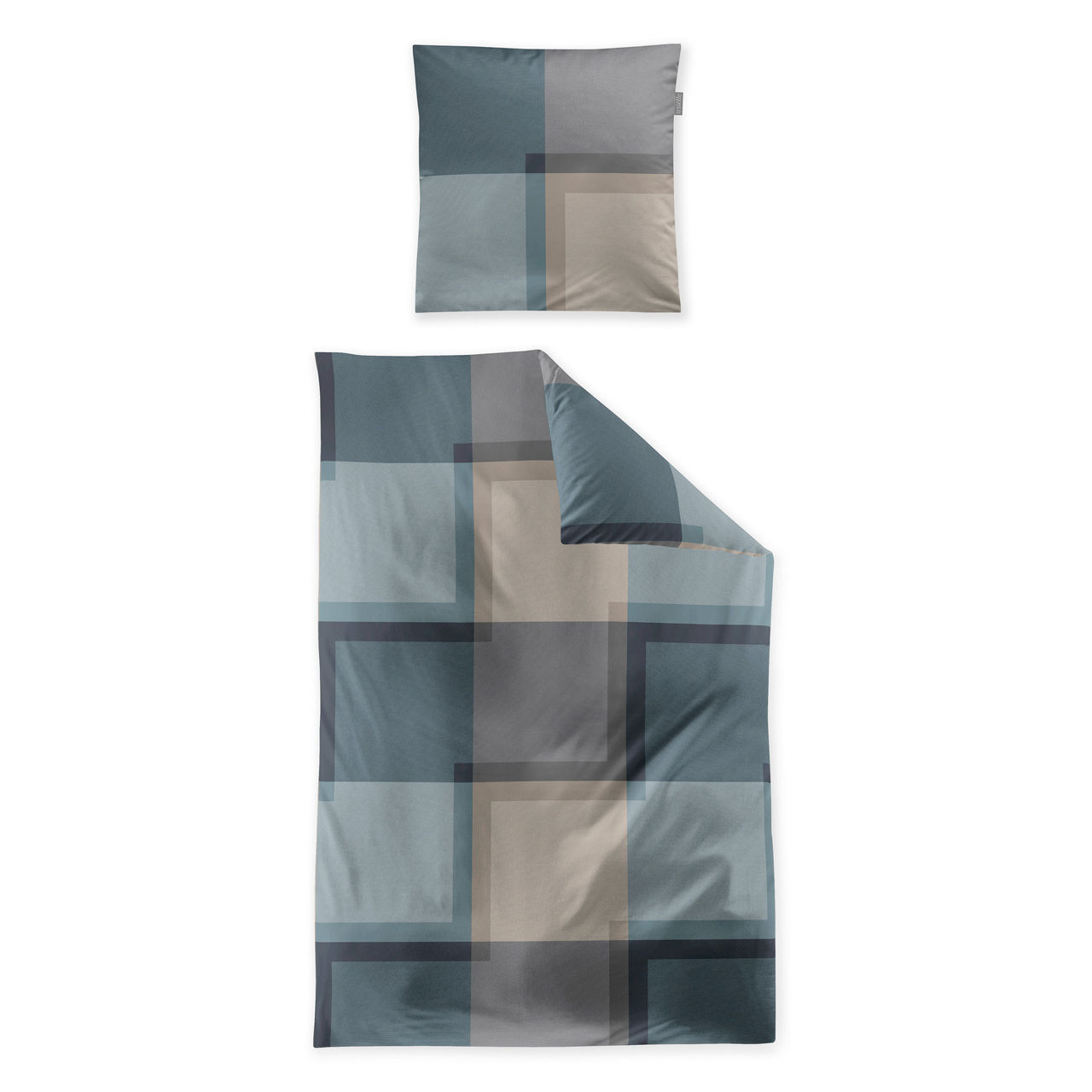 Irisette Blue Line Mako-Satin Bettwäsche Wave