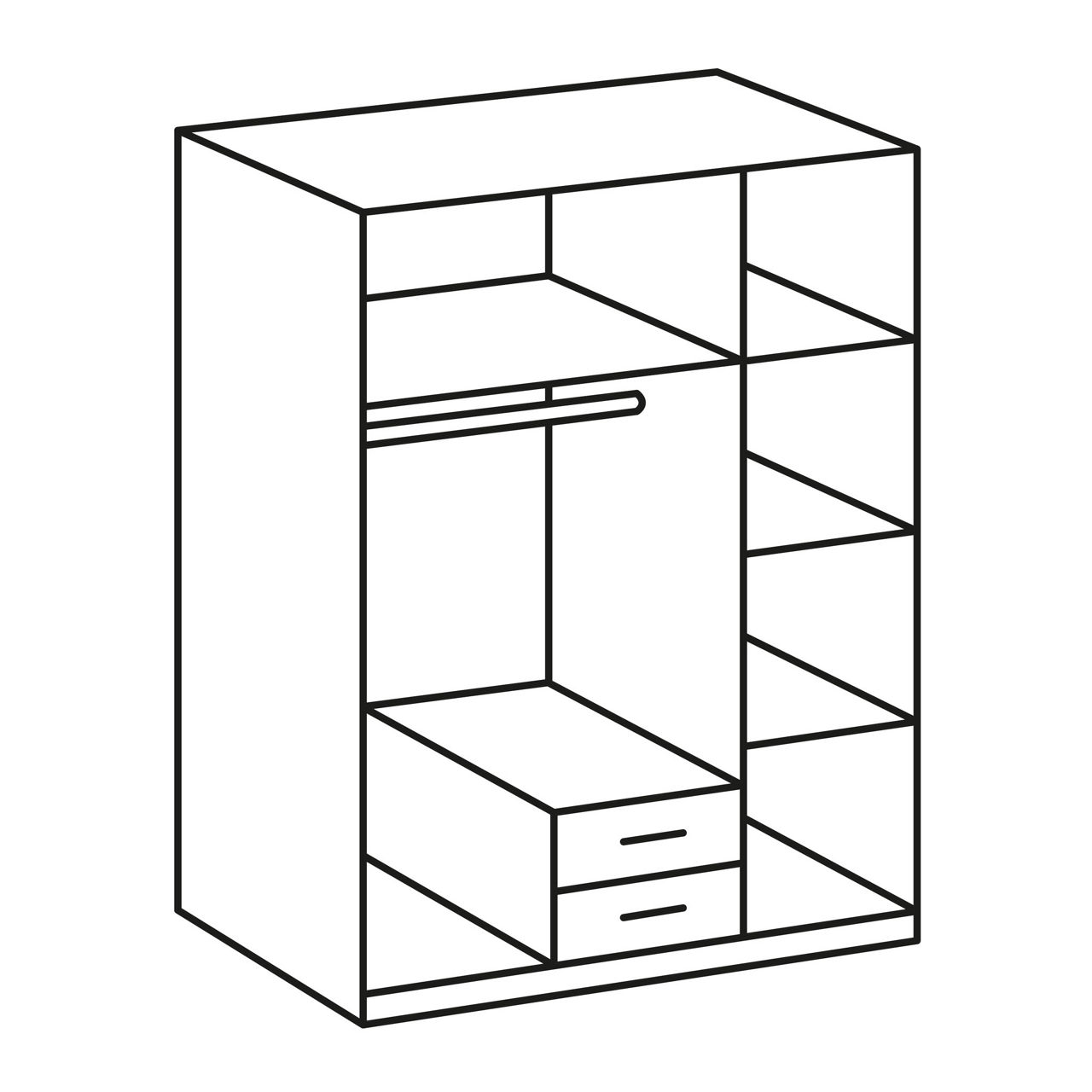  Drehtürenschrank Marburg 1