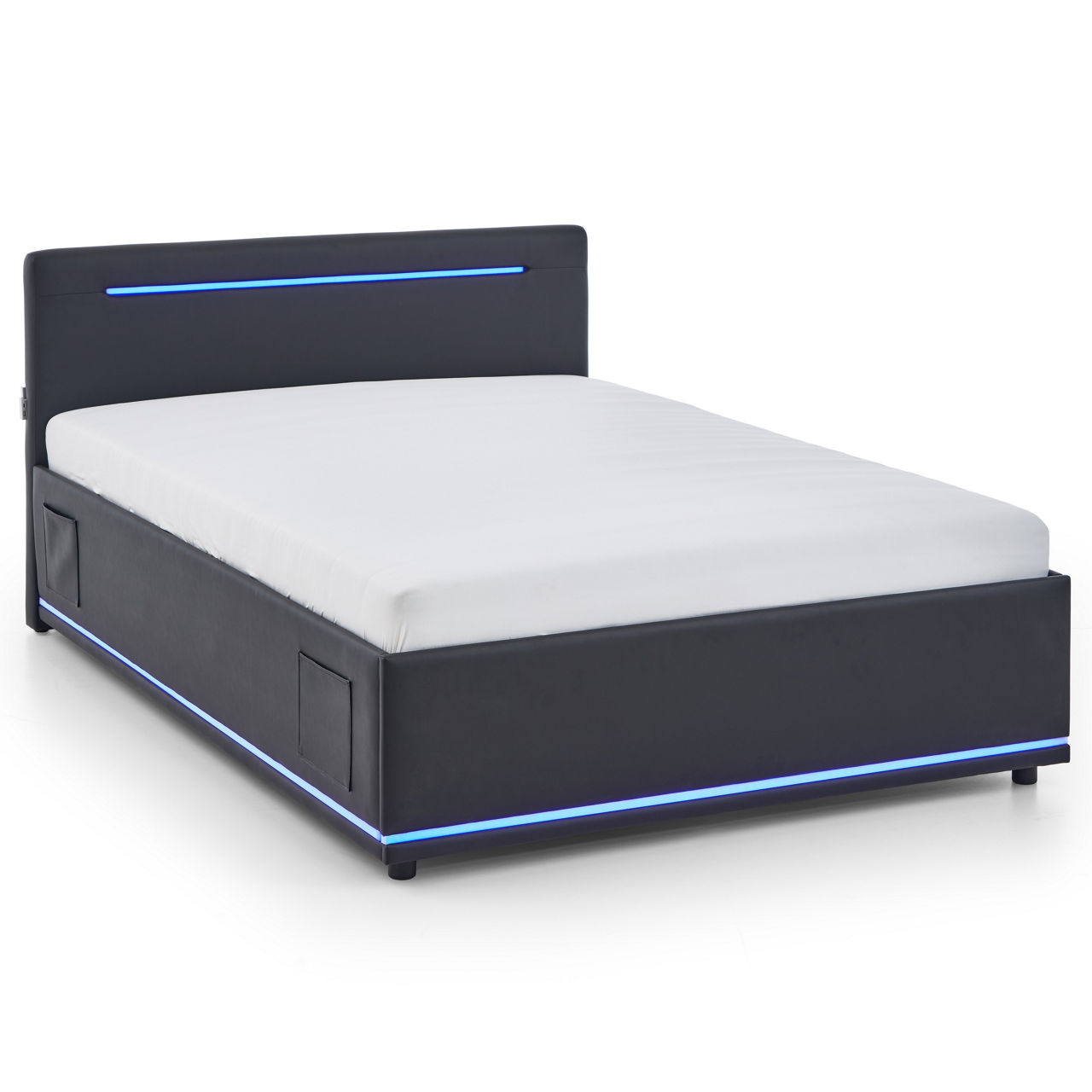  Polsterbett LF 140x200cm, Schwarz Circle