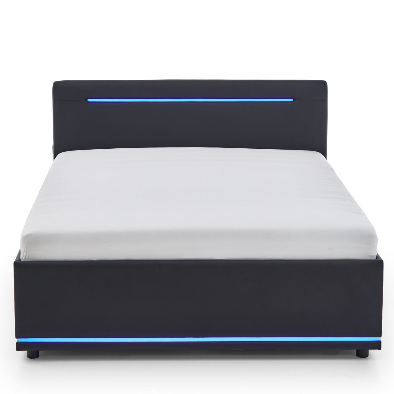  Polsterbett LF 140x200cm, Schwarz Circle 1