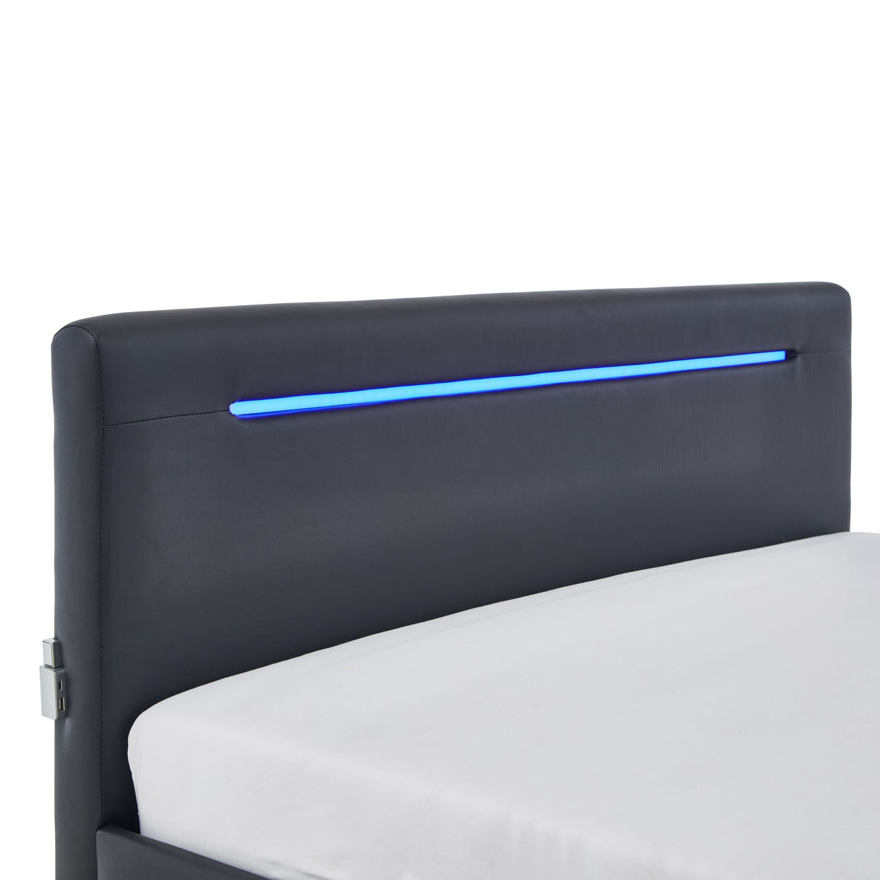  Polsterbett LF 140x200cm, Schwarz Circle 3