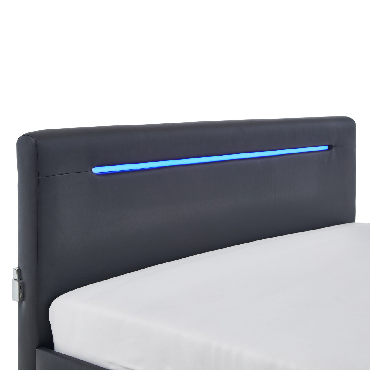  Polsterbett LF 140x200cm, Schwarz Circle 3