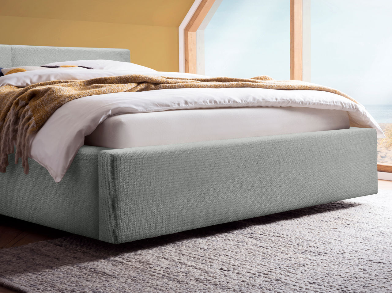  Polsterbett LF 160x200cm, nordic ash Cube 6