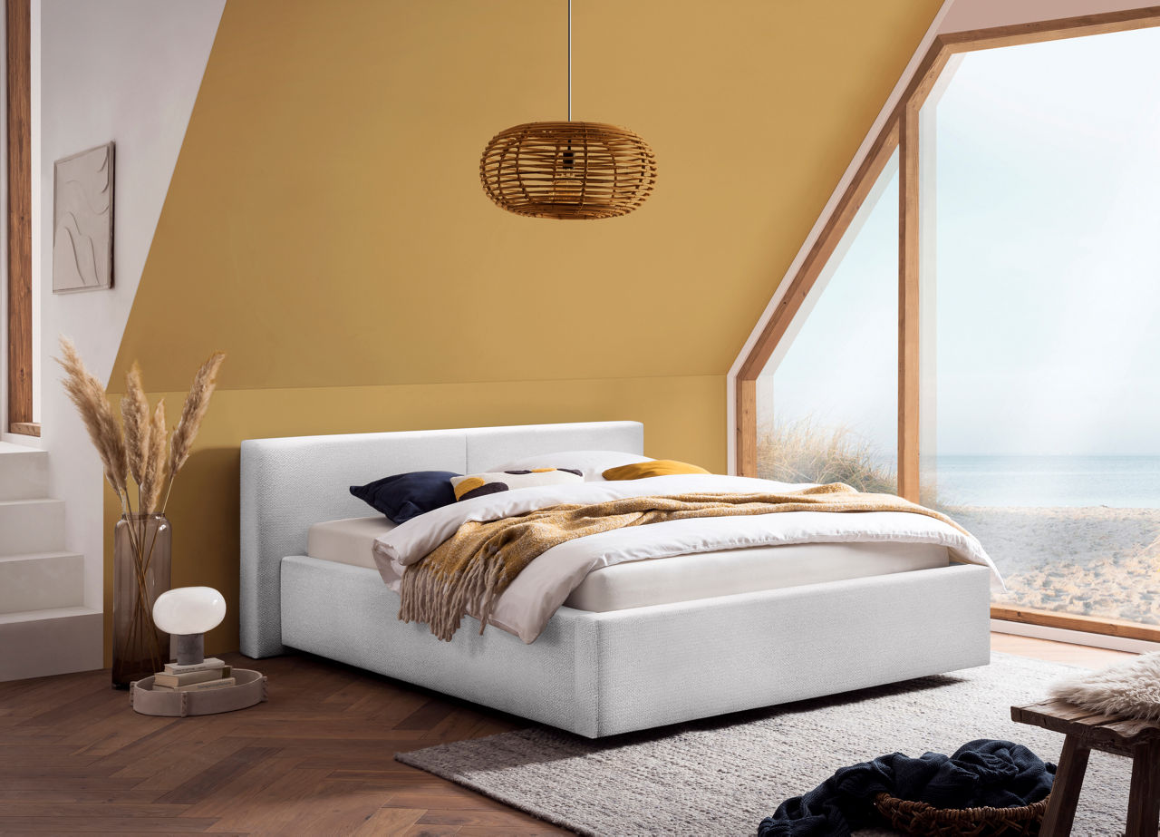  Polsterbett LF 140x200cm, nordic cement Cube 4