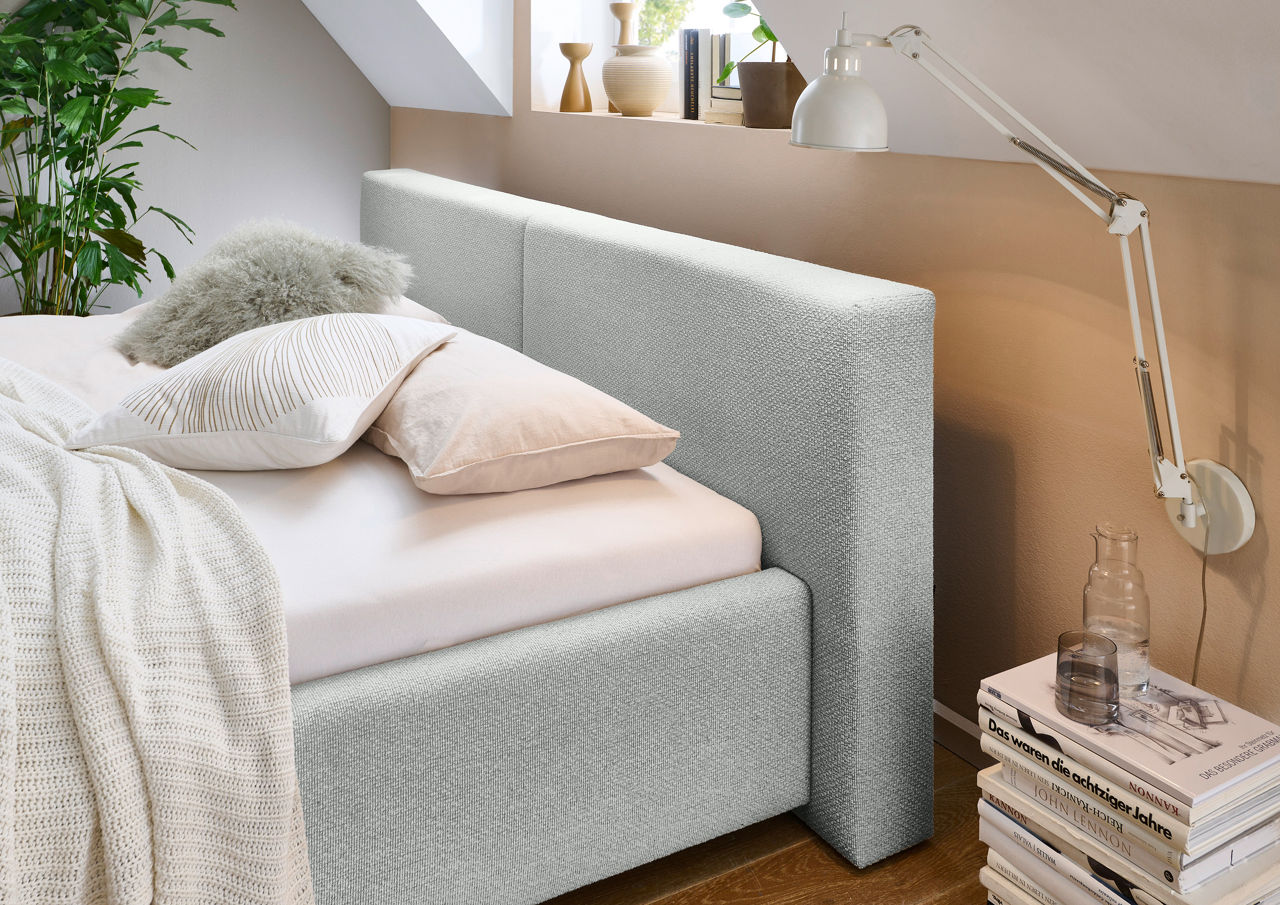  Polsterbett LF 180x200cm, nordic ash Cube 7